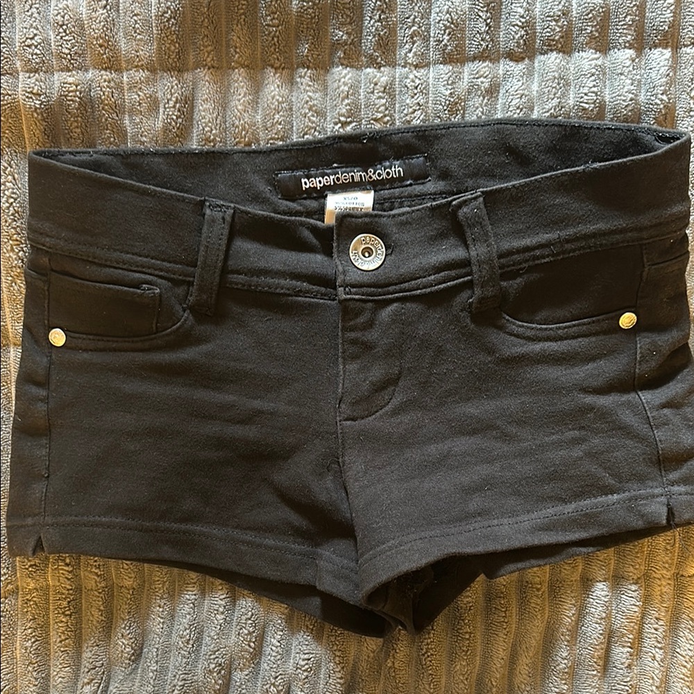 Paper Denim & Cloth Women's Black Shorts